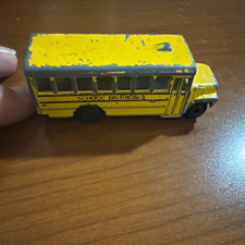 Vintage Yellow School District 2 School Bus Diecast Toy Vehicle Replica picture