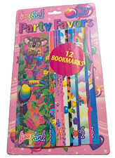 Rare 12 bookmarks party favors  90s Lisa Frank NEW in package picture