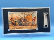 1938 Liebig -  Boston Tea Party - series 1375 picture