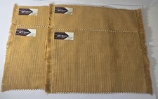 Vintage Au Terroir Hand Loomed Placemats- Set of 4- Made in Quebec- With Labels picture
