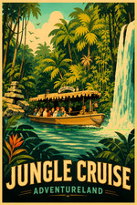 Disney World Magic Kingdom Jungle Cruise Adventureland 11 x 17 Poster Attraction picture