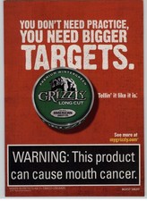 2015 Old Print Ad Grizzly Wintergreen Long Cut Snuff Magazine Advertisement Art  picture