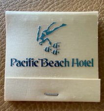 Vintage 1970s Pacific Beach Hotel Waikiki Hawaii Matchbook HTH Honolulu Unstruck picture