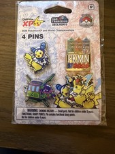 Pokemon Center 4 X Pin Set World Championship 2026 San Francisco Exclusive picture