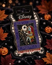 2026 Disney DSSH D23 Pin Tapestry Series Jack & Sally Nightmare Before LE 400 picture