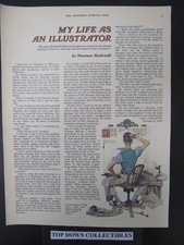 My Life As An Illustrator  By Norman Rockwell  Magazine Ad  10