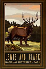 Lewis & Clark National Historical Park Astoria, Oregon deer postcard picture
