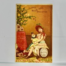 Clark's Mile-End Spool Cotton Victorian Trading Trade Card picture