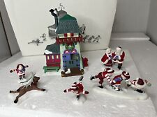 Dept. 56 Heritage Village “Peppermint Skating Party” 6-Pc 56363 FLAW picture