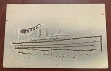 Rare 1905 Christmas Postcard Of The SS Celtic  picture