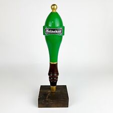 Heineken Draft Beer Tap Handle Red Star Green 11.5” Vintage picture