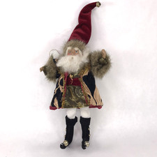 Mark Roberts Collection Fairy Santa Christmas Velvet Wings Faux Fur 12