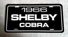 1966 Ford Shelby COBRA license plate  tag '66 replica kit car 427 snake picture