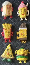 Giftco Googley Eyed Food Set Of Six Burger Fries Popcorn Malt Candy Bar & Pizza picture