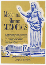 Vintage XTIAN Madonna Shrine Memorial Pamphlet Brochure Religious picture