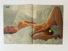 1978 Sexy Charlotte Alone in Bed Print Magazine Centerfold Photo Bar Art Pinup picture