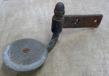 Antique Cast Iron Buggy Carriage Foot Step Plate Round 5