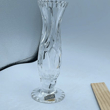 Violetta Polish hand cut 24% lead crystal bud vase. picture