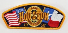 Vintage 1996 Sam Houston Council SHAC Gold Boy Scout BSA CSP Shoulder Patch picture