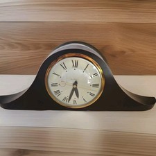 VINTAGE Lanshire Wooden Mantel Clock - Solid Wood 20