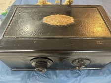 Atwater Kent Model 40 Black Metal Case Tube Radio Receiver with tubes picture