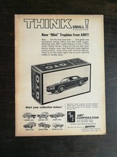 Amt Mini Trophies Vintage 1967 Pontiac GTO Model Car Magazine Advertisement 624 picture