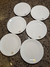 Vintage Set of 6 TWA Trans World Airlines Gold RA Rosenthal Bread Salad Plates picture