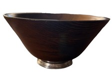 Wooden Bowl With Roger’s Weighted Sterling 210 Base 12” Diameter picture