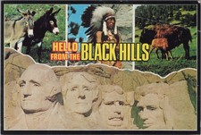 1990 Mount Rushmore National Monument SD Chrome 4x6 Custer State Park Postcard picture