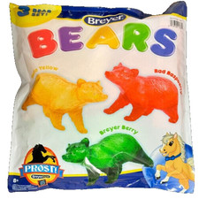 BREYER BEAR 2022 PROST BEARS 3 CLEARWARE BEARS, SCENTED, RED, YELLOW, GREEN NEW picture