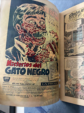 Cumbres de Tortura #30 1957 Mexican Horror Black Cat Mystery #50 Preview VG- picture