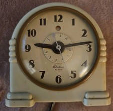 Vintage Telechron Model 1 War Alarm Clock Art Deco Electric Untested picture