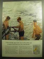 1958 Rums of Puerto Rico Ad - I discovered dry rum on the rocks in Puerto Rico picture