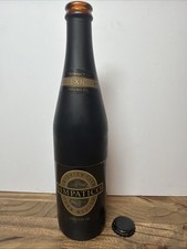 Vintage Simpatico Imported Beer From Mexico Empty Bottle w/ Cap Black Glass 12oz picture