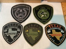 Texas State  Collectors law enforcement Full size patch  set 5 pieces all new picture