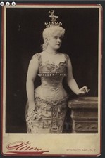 1880s Lillian Russell -Famous Model/Actress- Large Vintage Sorony Cabinet Photo picture
