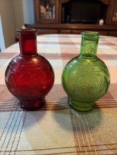 Wheaton NJ glass fire extinguisher bottles Red And Green Glass picture