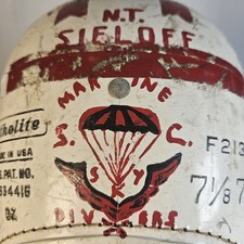 USMC Parachutist Sky Diver Helmet 1963 picture
