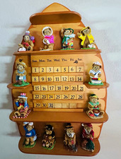 Danbury Mint Wooden Teddy Bear Perpetual Calendar picture