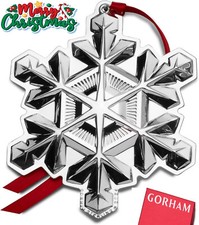 Gorham 2024 Sterling Silver Snowflake Ornament 55th Edition New Handcrafted US picture