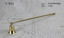 Custom Brass Candle Snuffer Altar Tool - Safely Extinguish Candles 14.56