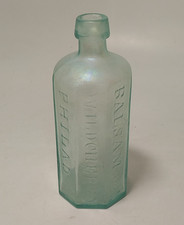 Antq Dr Wistar's Balsam Wild Cherry Panel Bottle Applied Top IB Philadelphia PA picture