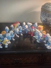 Smurf Figurines Lot Of 23. Vintage Collection Extremely Cute Smurf Characters.  picture