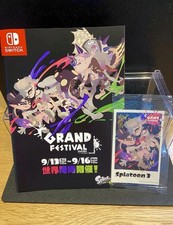 Splatoon 3 Grand Festival Autographed Bromide Photo Cards & pamphlet picture