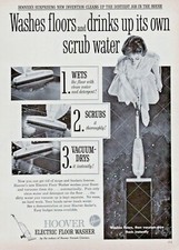 1959 Hoover Electric Floor Washer Print Ad Clipping  picture
