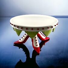Dept 56 Patience Brewster Krinkles Christmas High Heel Shoe Cake Plate With Box picture
