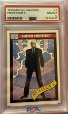 1990 Marvel Impel Professor X #7 PSA 10 Gem Mint picture