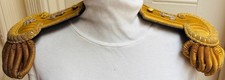 EPAULETTES~VINTAGE U.S.NAVY MILITARY IN BRASS~C: 1905-1939/EXQUISITE~ MADEFRANCE picture