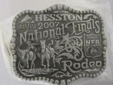National Finals Rodeo Hesston 2007 NFR Adult Cowboy Buckle New Orig. Pkg. AGCO  picture