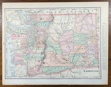 Vintage 1901 WASHINGTON Map 14